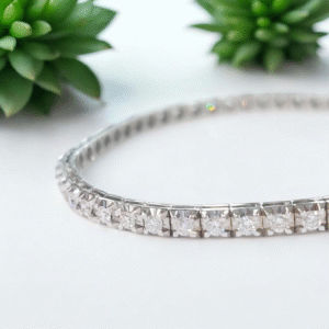 Bracciale tennis con diamanti